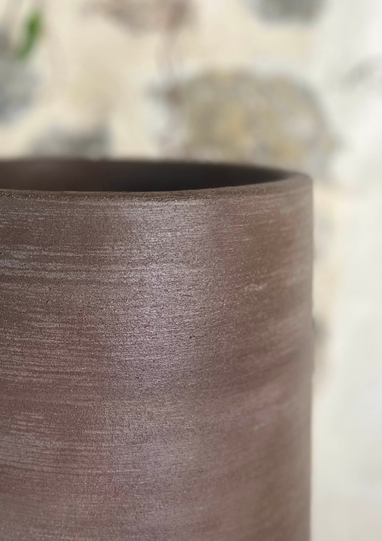 Fioriera rotonda di grande diametro in cemento alta resistenza