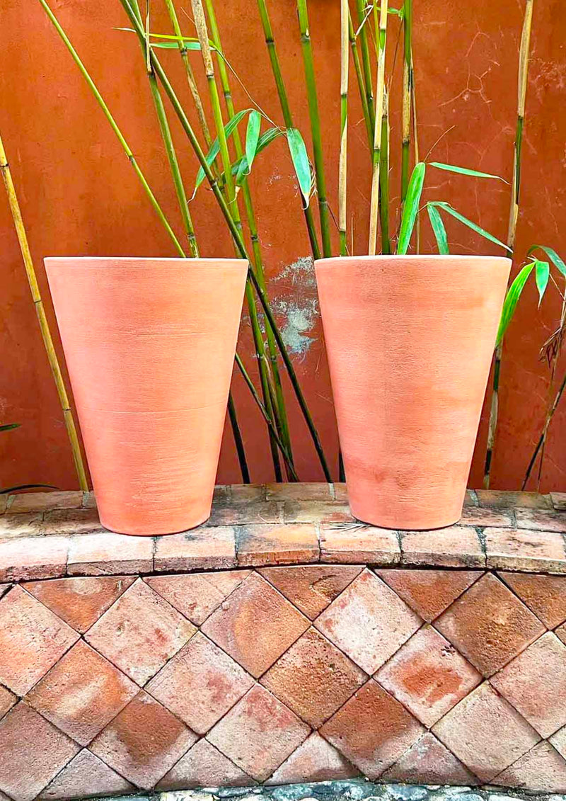 Vaso verticale per piante scenografiche resistente al gelo