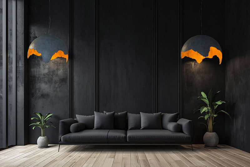 Lampada a sospensione in cemento Lakota - Lampe suspension en béton Lakota