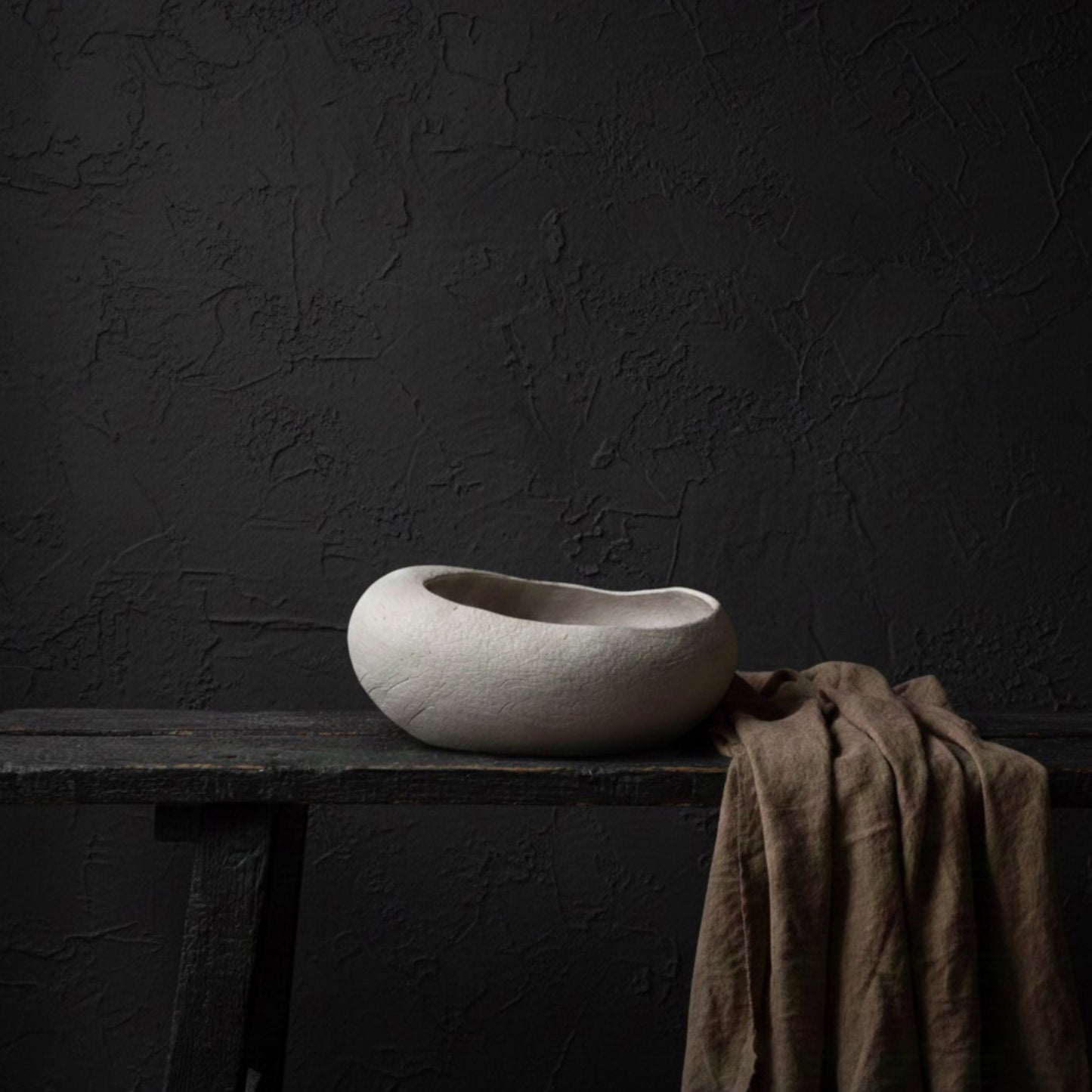 Mini vaso decorativo Dune in cemento design minimalista - Petit vase décoratif Dune en béton design minimaliste