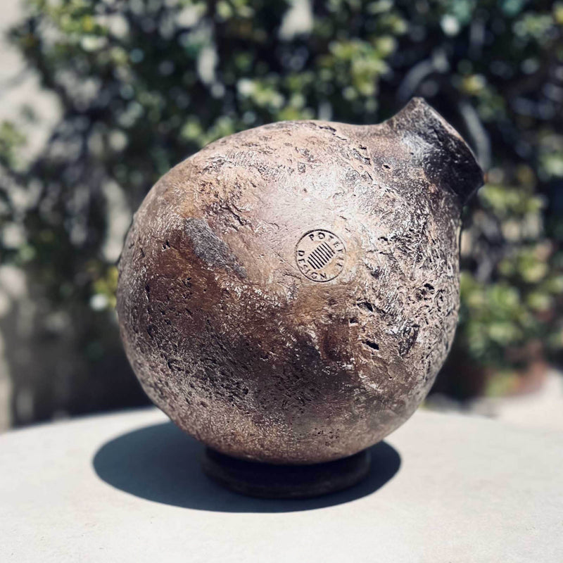 Vaso a giara Dolium aspetto minerale per giardino