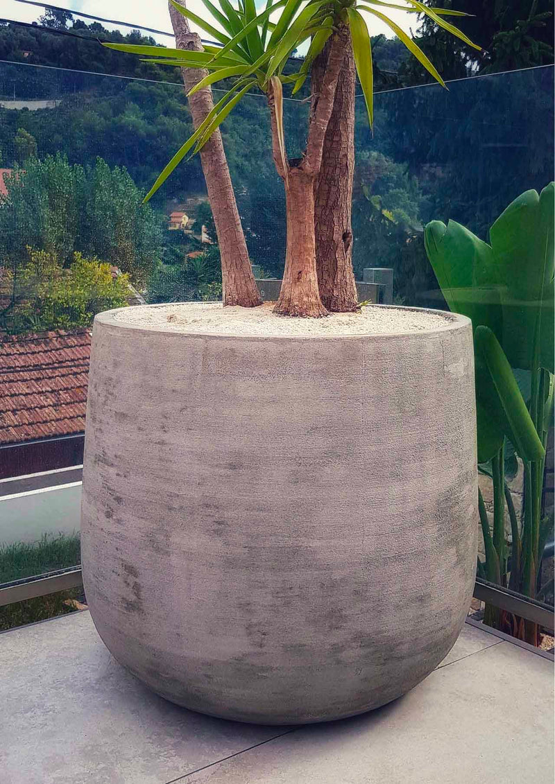 Vaso cemento giardino Pruno - Pot beton jardin Pruno