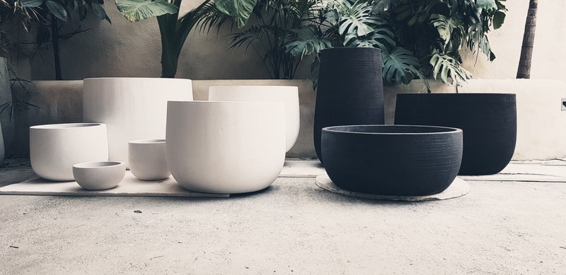 Vaso cemento giardino Pruno - Pot beton jardin Pruno